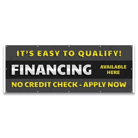 Signmission Financing Available Here No Credit Check Apply Now Banner Concession Stand Food Truck Single Sided B-120-30058